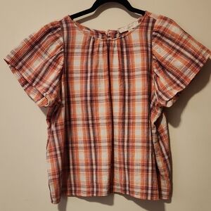 LOFT Cotton Short Sleeve Top
